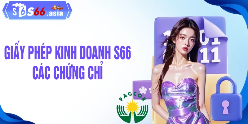 Các chứng chỉ và giấy phép hợp pháp hiện S66 đang sở hữu